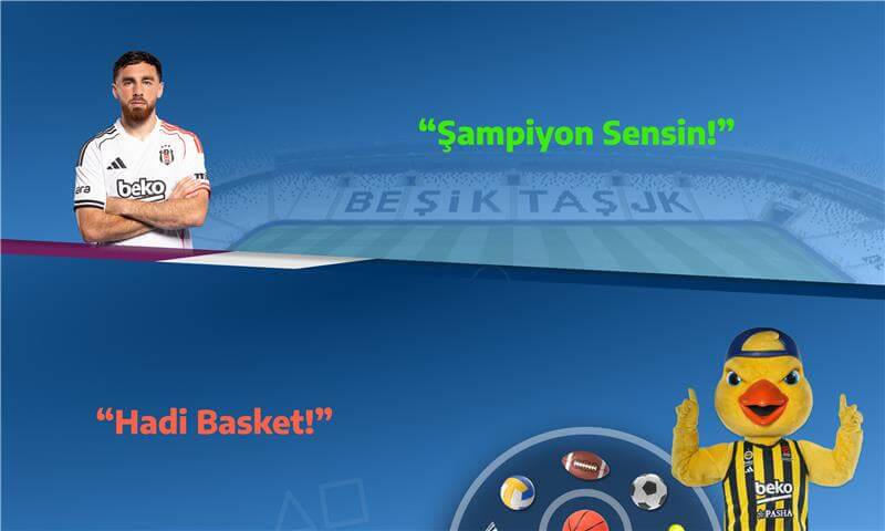Beko Oyun Dünyası’nda “Hadi Basket!” ve “Şampiyon Sensin!” Oyunları ile Eğlence Başlasın!