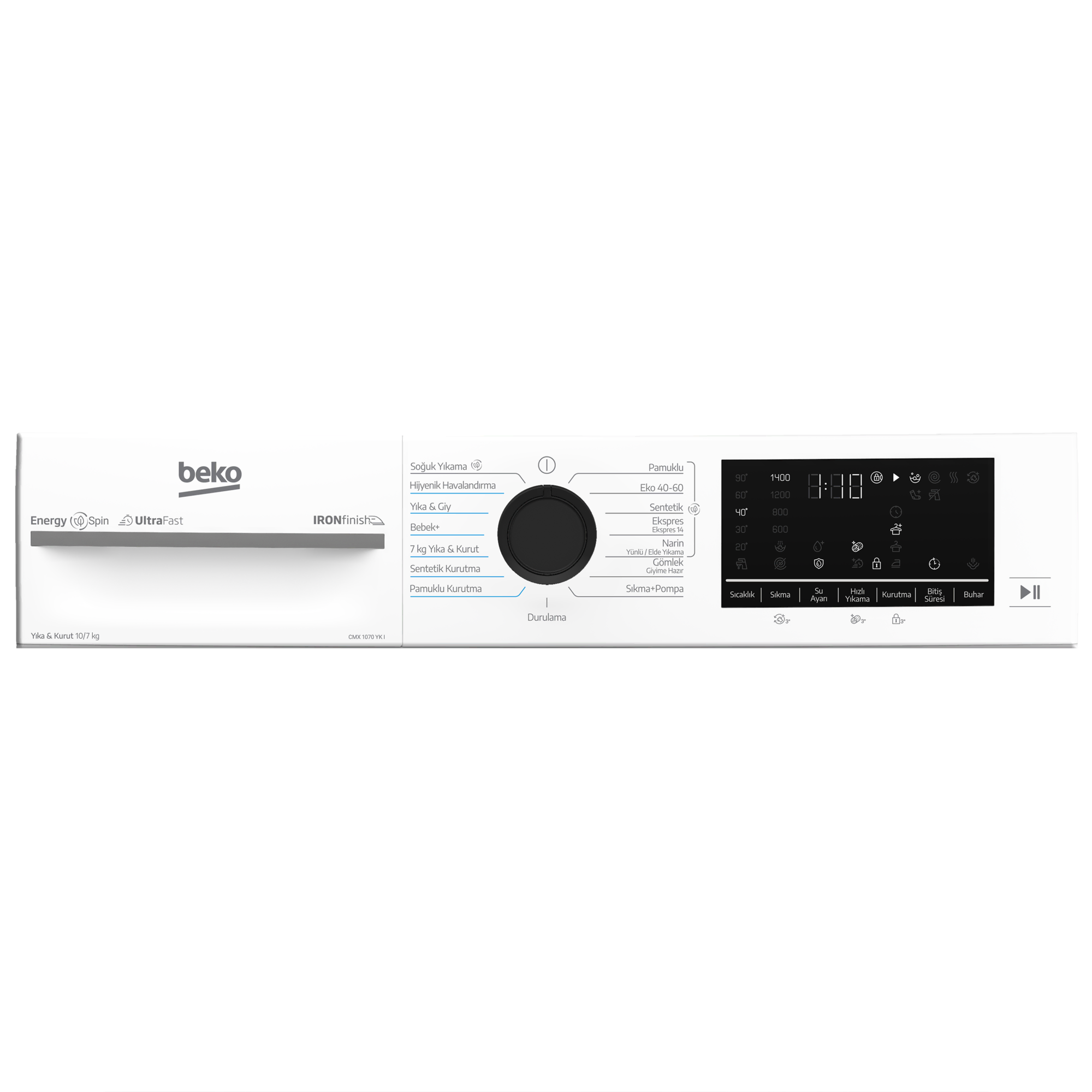 CMX 1070 YK I Kurutmalı Çamaşır Makinesi