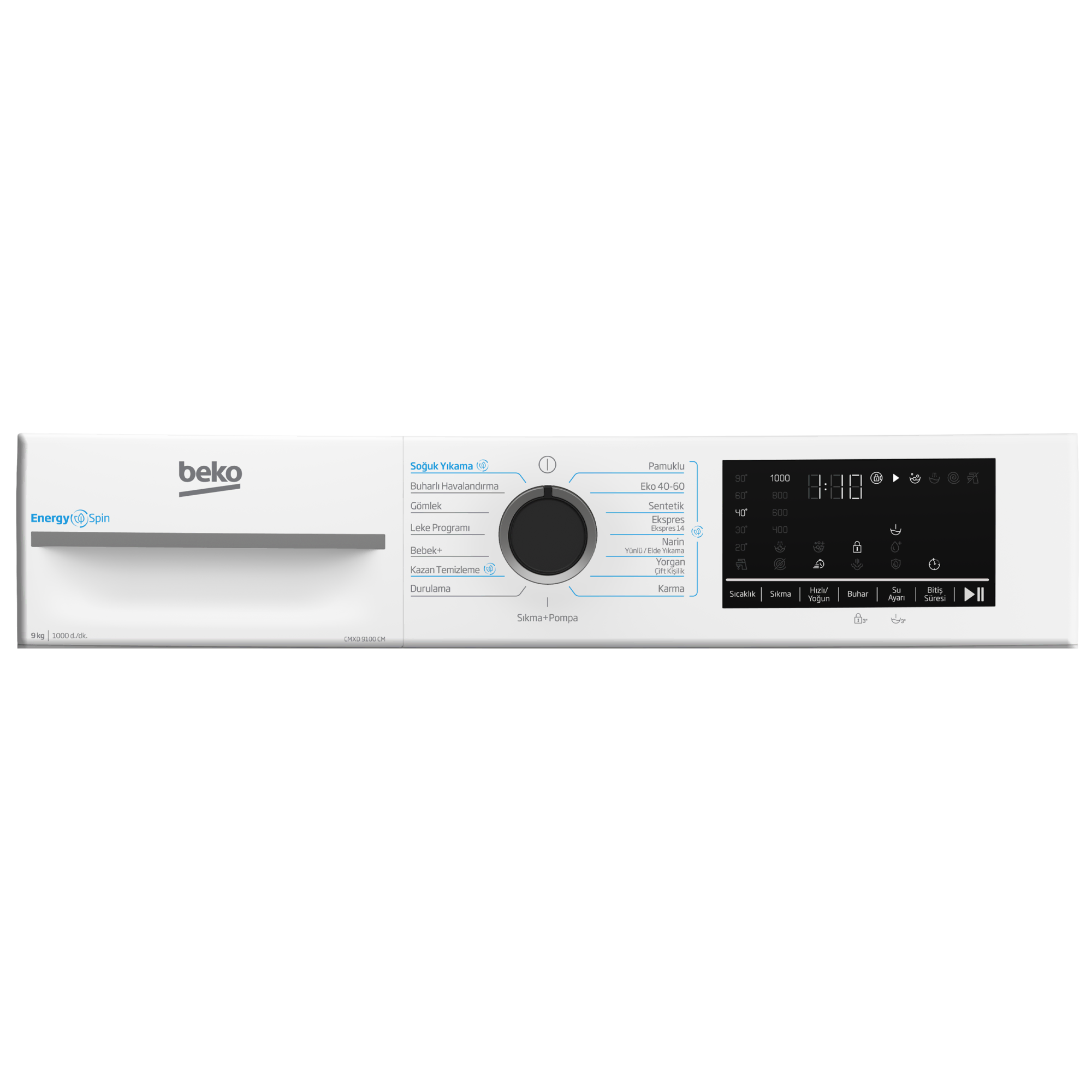 CMXD 9100 CM 9 Kg Çamaşır Makinesi