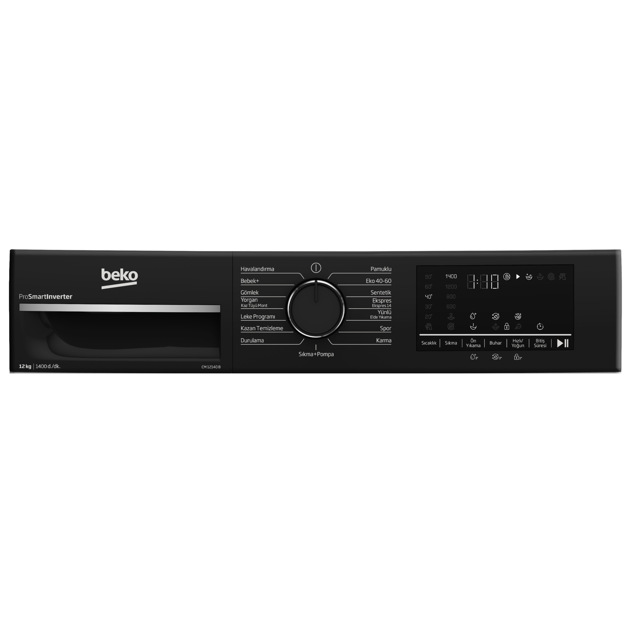 CM 12140 B 12 Kg Çamaşır Makinesi