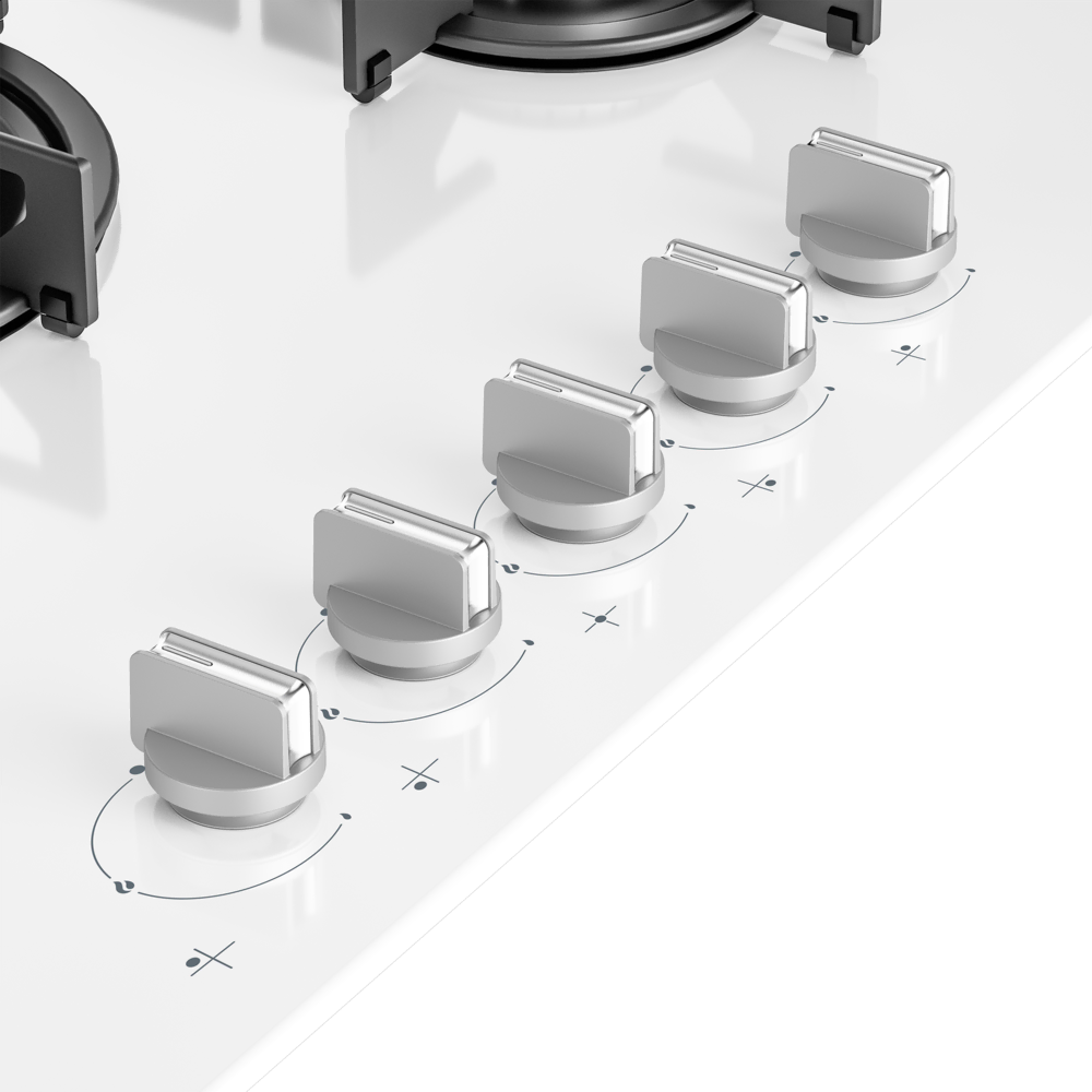 BOCD T 7520 EWB Gazlı Cam Tablalı Ocak