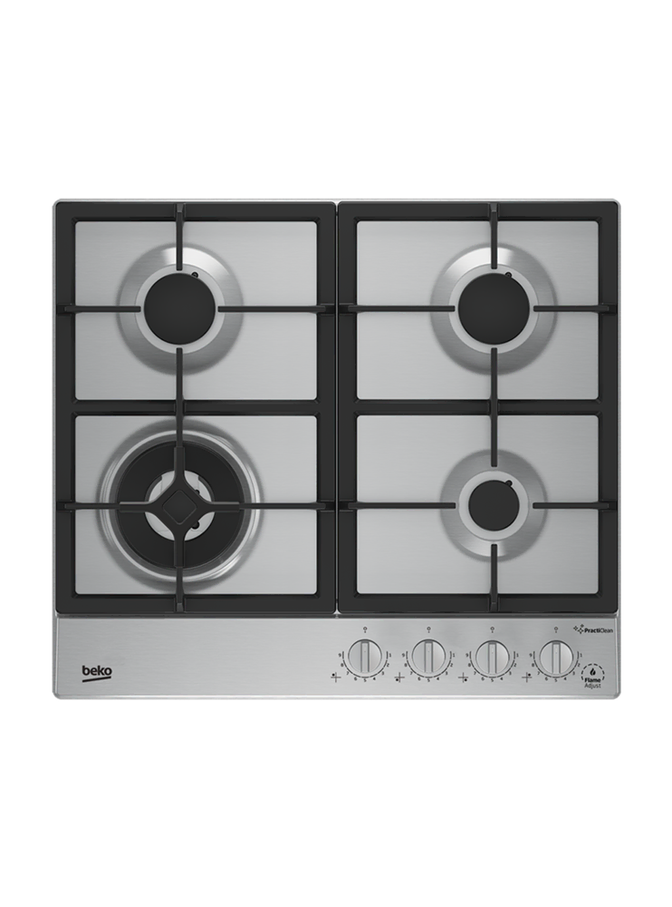 KOMW 64250 DI Gazlı Inoks Metal Tablalı Ocaklar