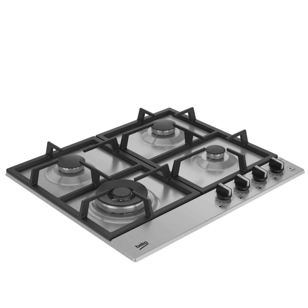 BOMD D 6020 DWKI Gazlı Inoks Metal Tablalı Ocaklar