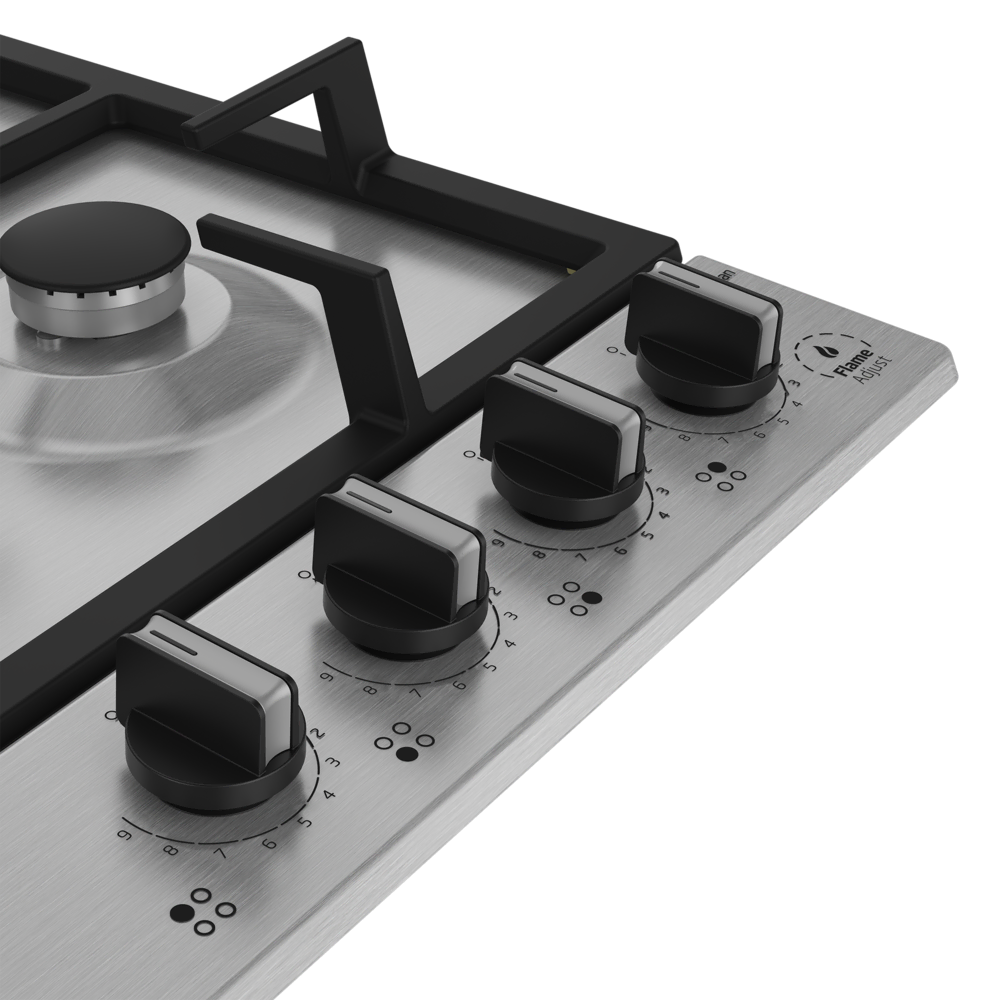 BOMD D 6020 DWKI Gazlı Inoks Metal Tablalı Ocaklar