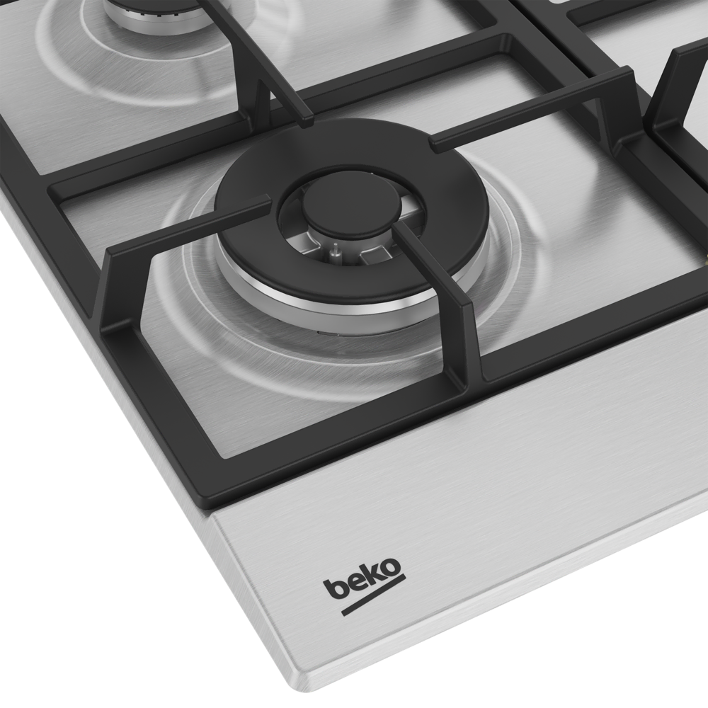 BOMD D 6020 DWKI Gazlı Inoks Metal Tablalı Ocaklar