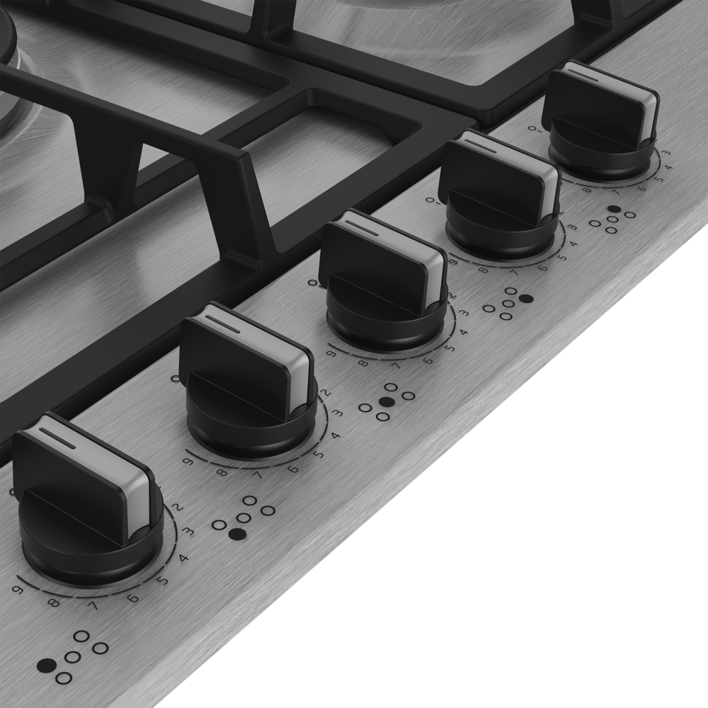 BOMD D 7520 DWKI Gazlı Inoks Metal Tablalı Ocaklar