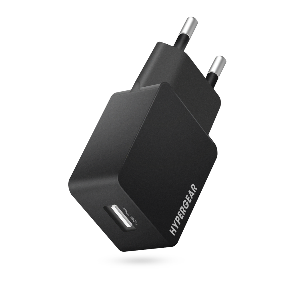 HyperGear Duvar Şarjı Tekli 2.1A - Siyah Cep Telefonu Aksesuarları