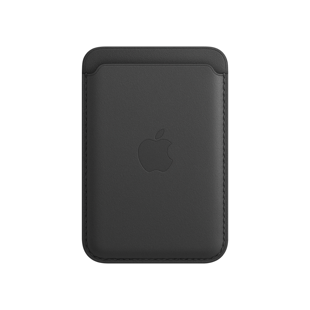 iPhone 12/12 Pro Deri Cüzdan Siyah Telefon Kılıfı