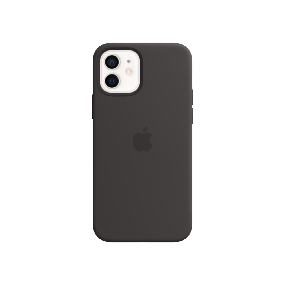 iPhone 12/12 Pro Silikon Kılıf Siyah Telefon Kılıfı