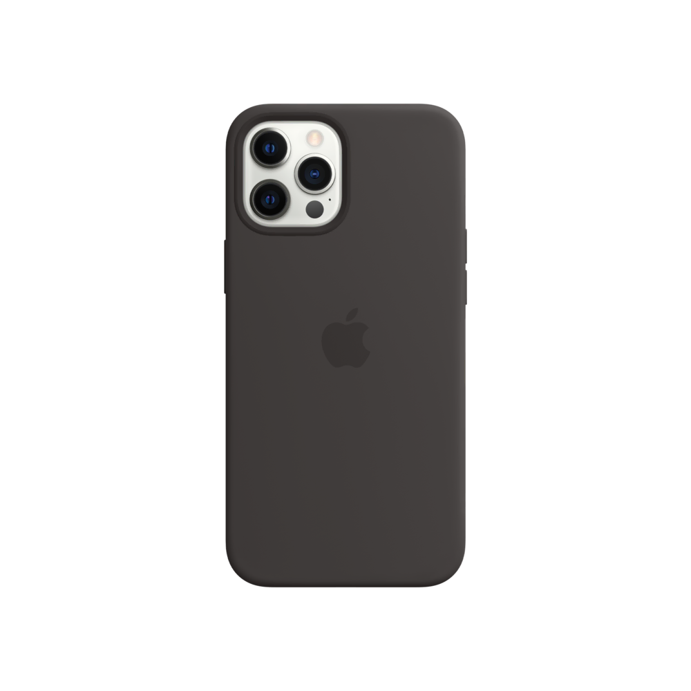 iPhone 12 Pro Max Silikon Kılıf Siyah Telefon Kılıfı