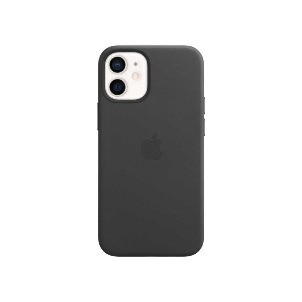 iPhone 12 mini Deri Kılıf Siyah Telefon Kılıfı