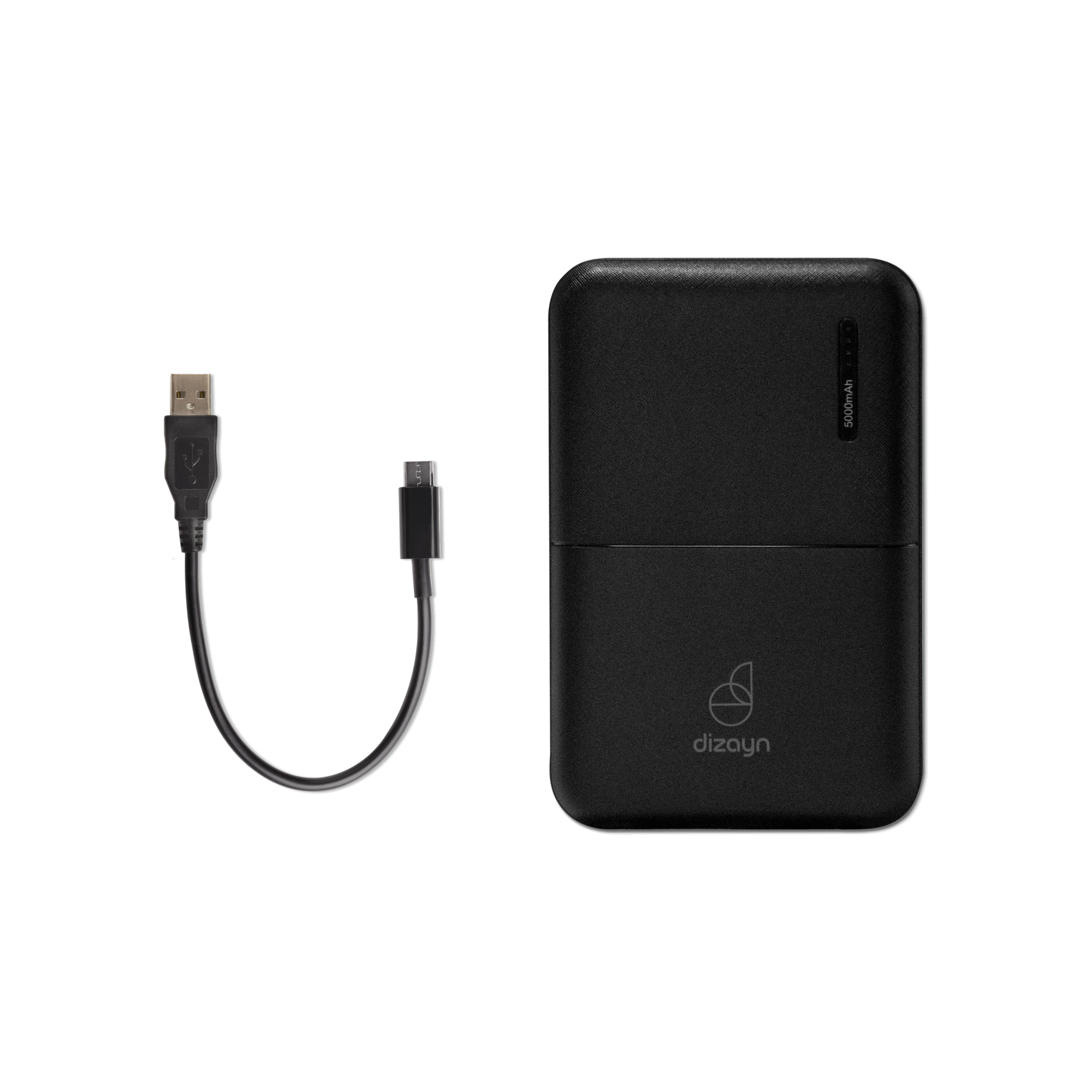 Dizayn D400 Powerbank 5000mAh USBC Siyah Powerbank