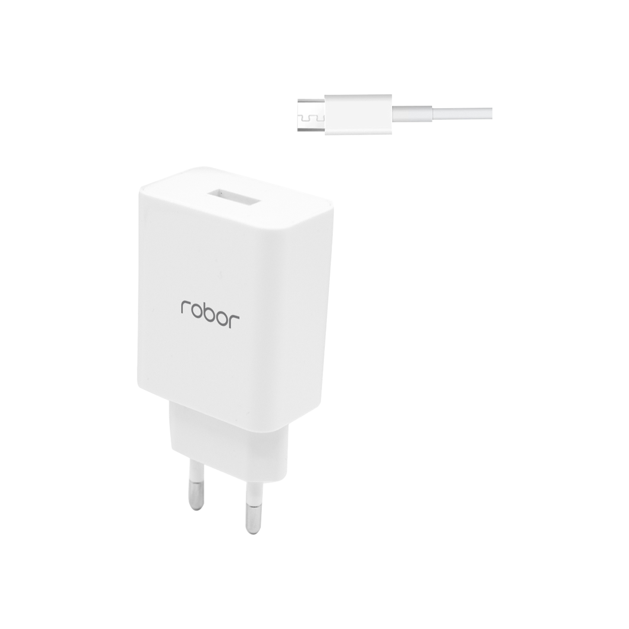 Robor Şarj Adap. R612 USB-C 1m Beyaz Şarj Cihazları