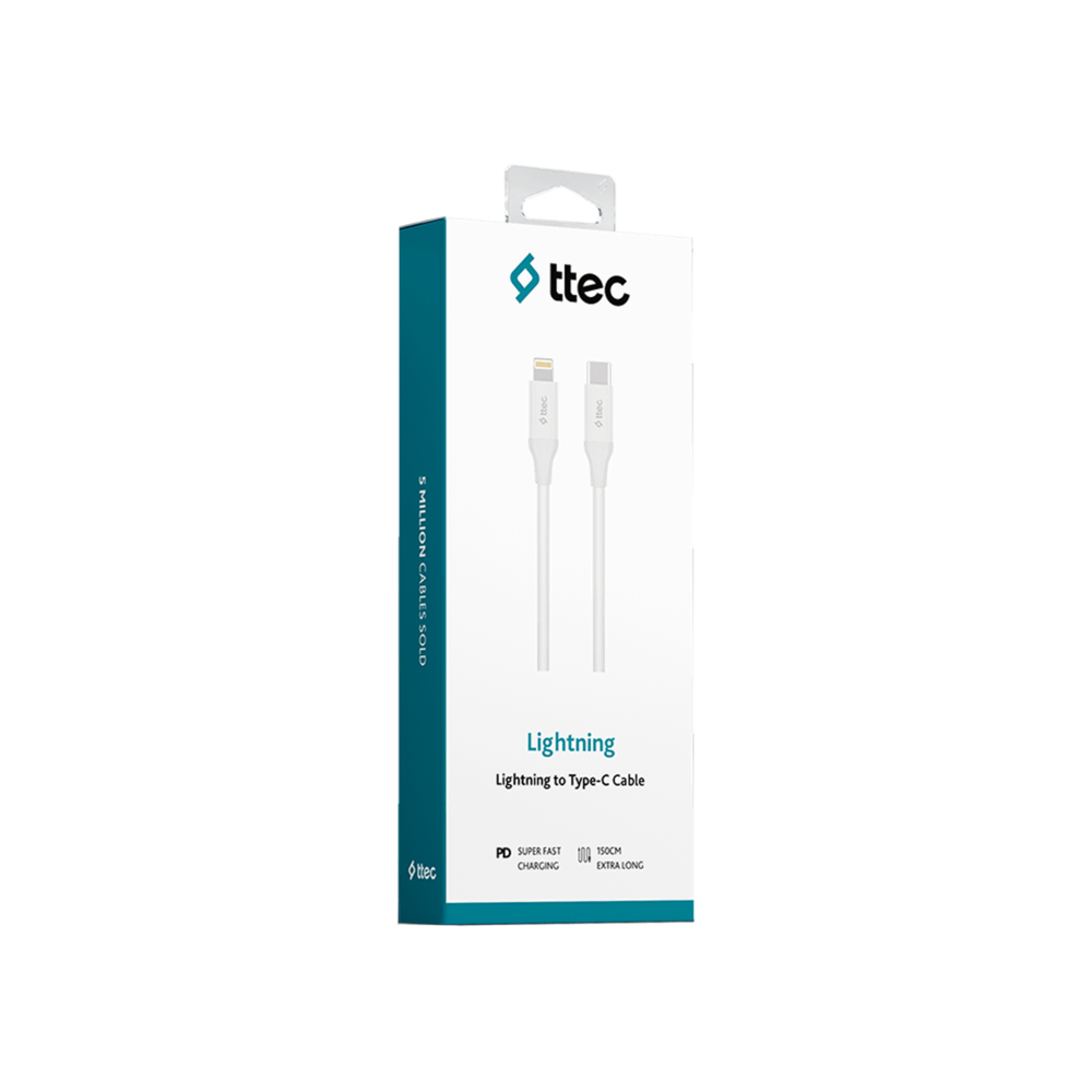 ttec TypeC-Lightning Hızlı Şarj Kablo Şarj Kabloları