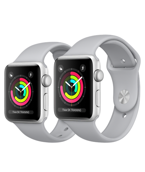 Apple W S3 38mm Silver Case Fog S. Band Apple