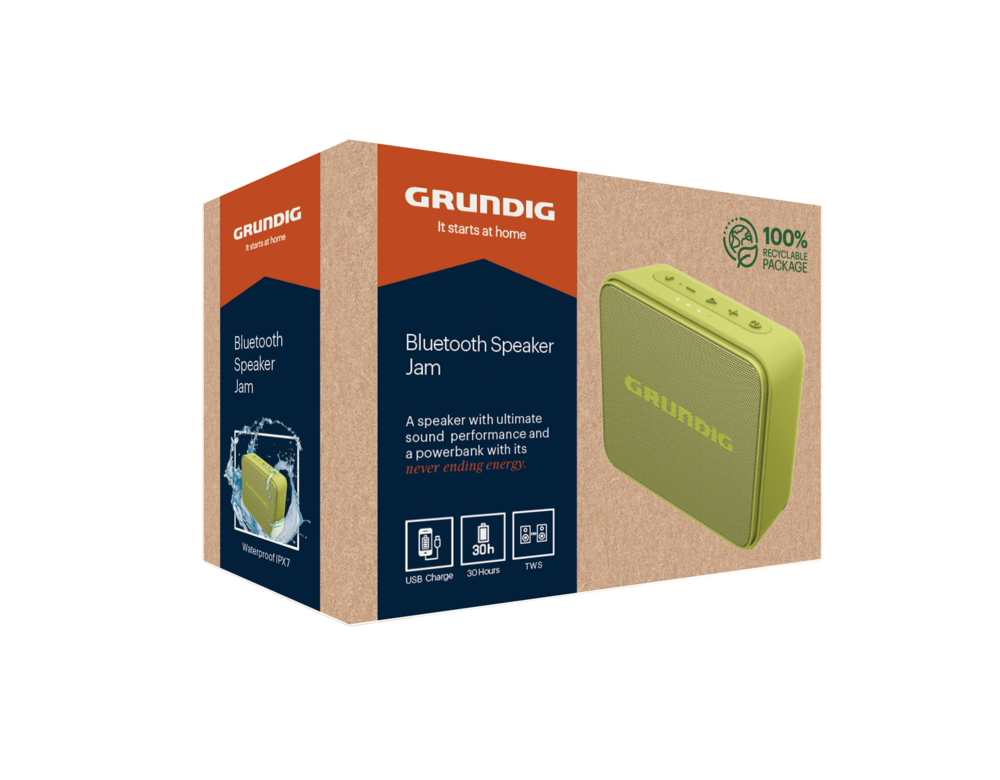 Grundig Jam BT Hoparlör Lime Hoparlör