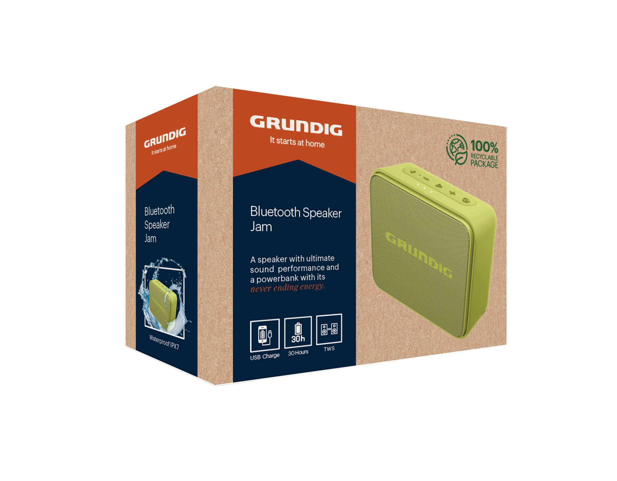 Grundig Jam BT Hoparlör Lime Hoparlör