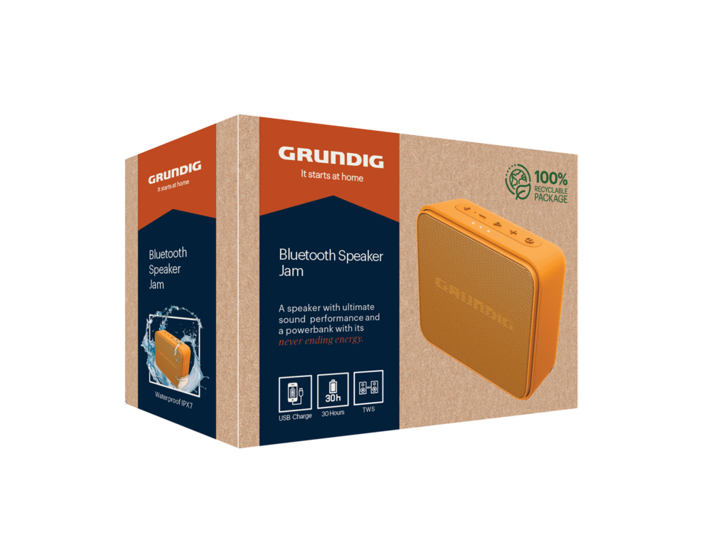 Grundig Jam BT Hoparlör Turuncu Hoparlör