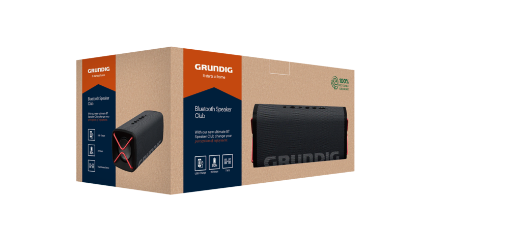 Grundig Club BT Hoparlör Siyah Hoparlör