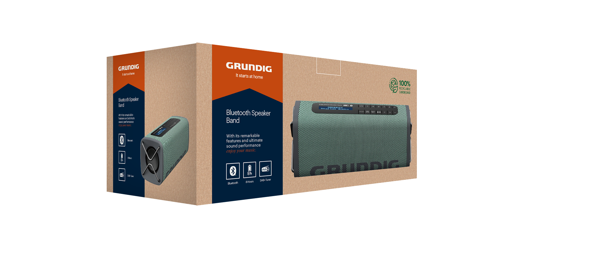Grundig Band BT Hoparlör Yeşil Hoparlör