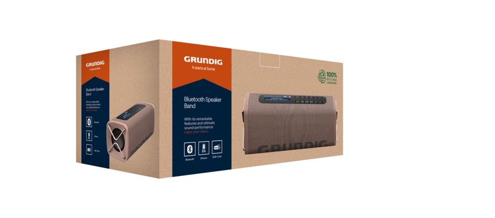 Grundig Band BT Hoparlör Kahve Hoparlör