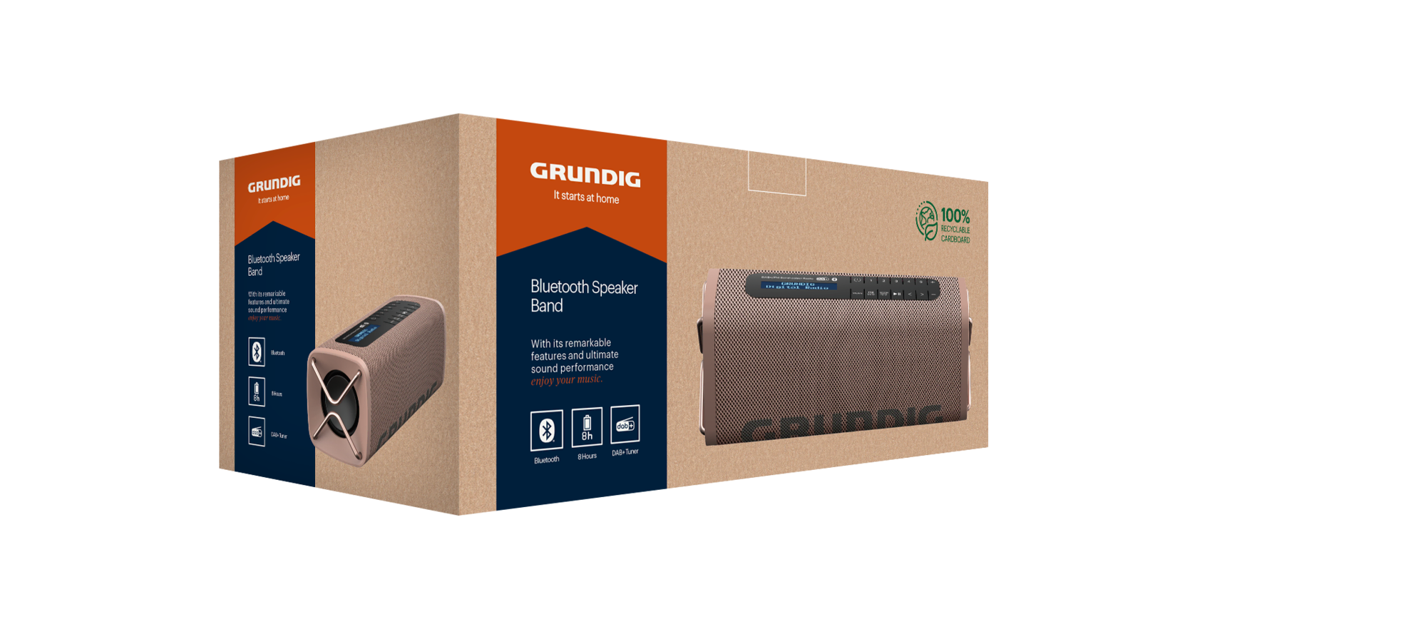Grundig Band BT Hoparlör Kahve Hoparlör