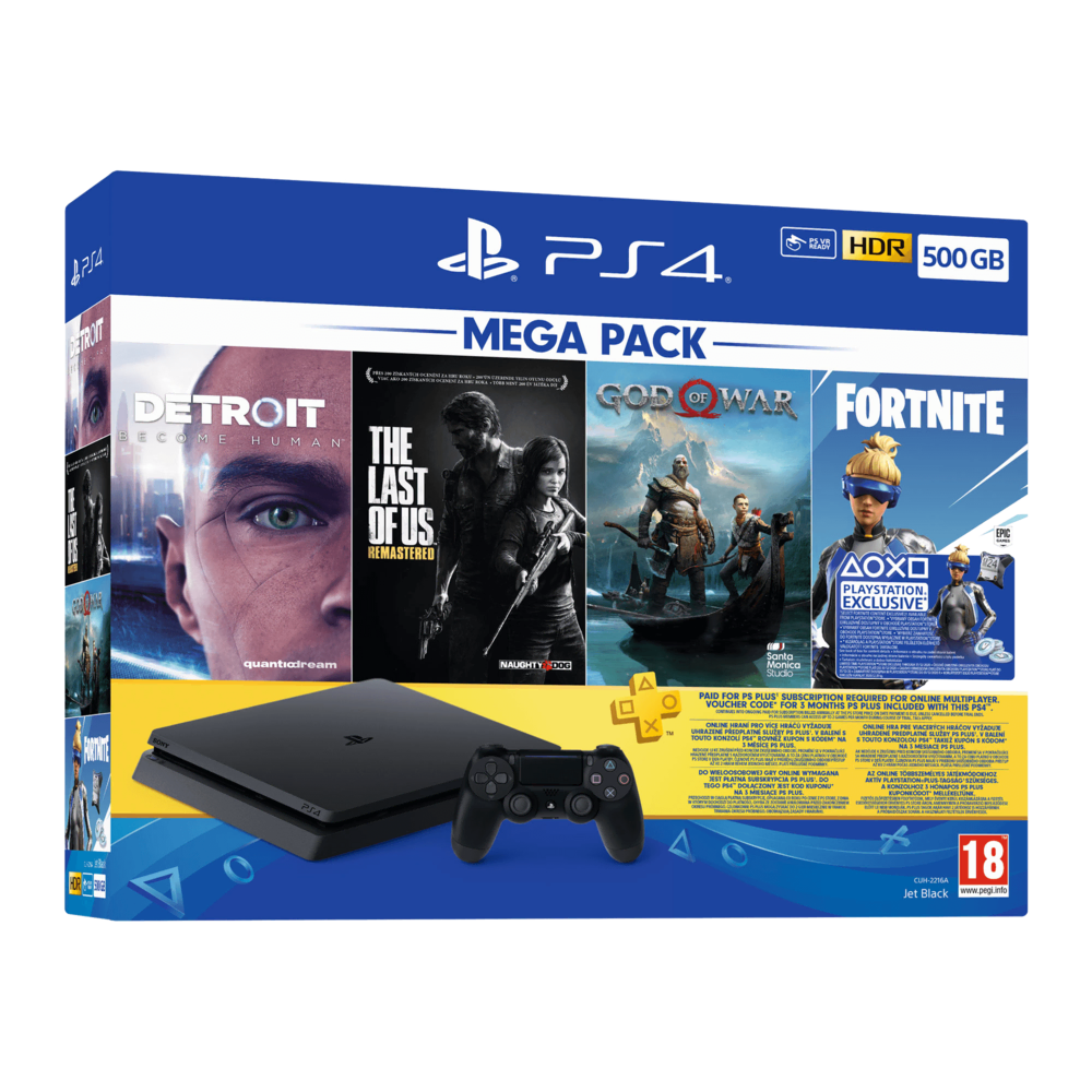 SONY PS4 500GB DT/LOS/GOW/FNHT 