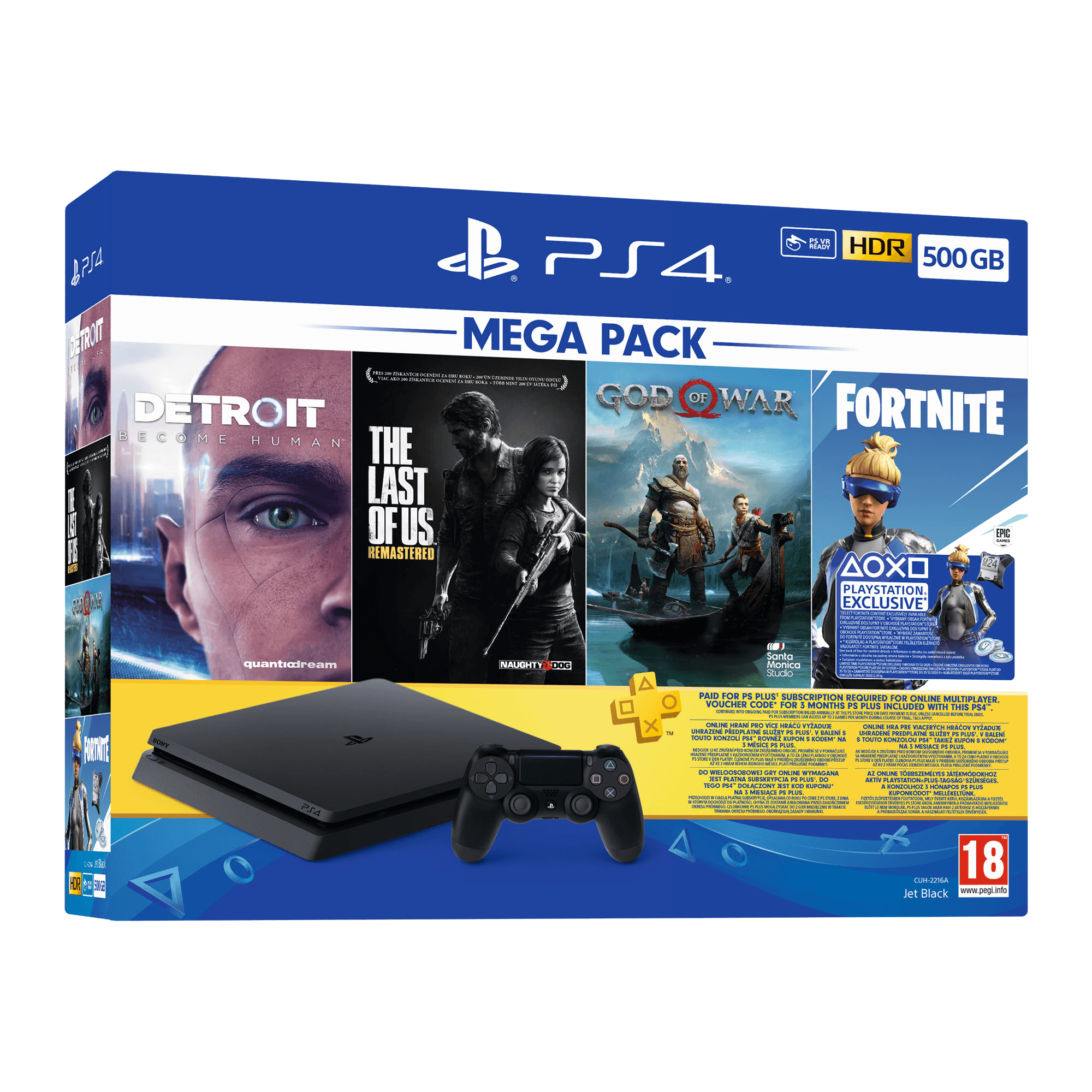 SONY PS4 500GB DT/LOS/GOW/FNHT 