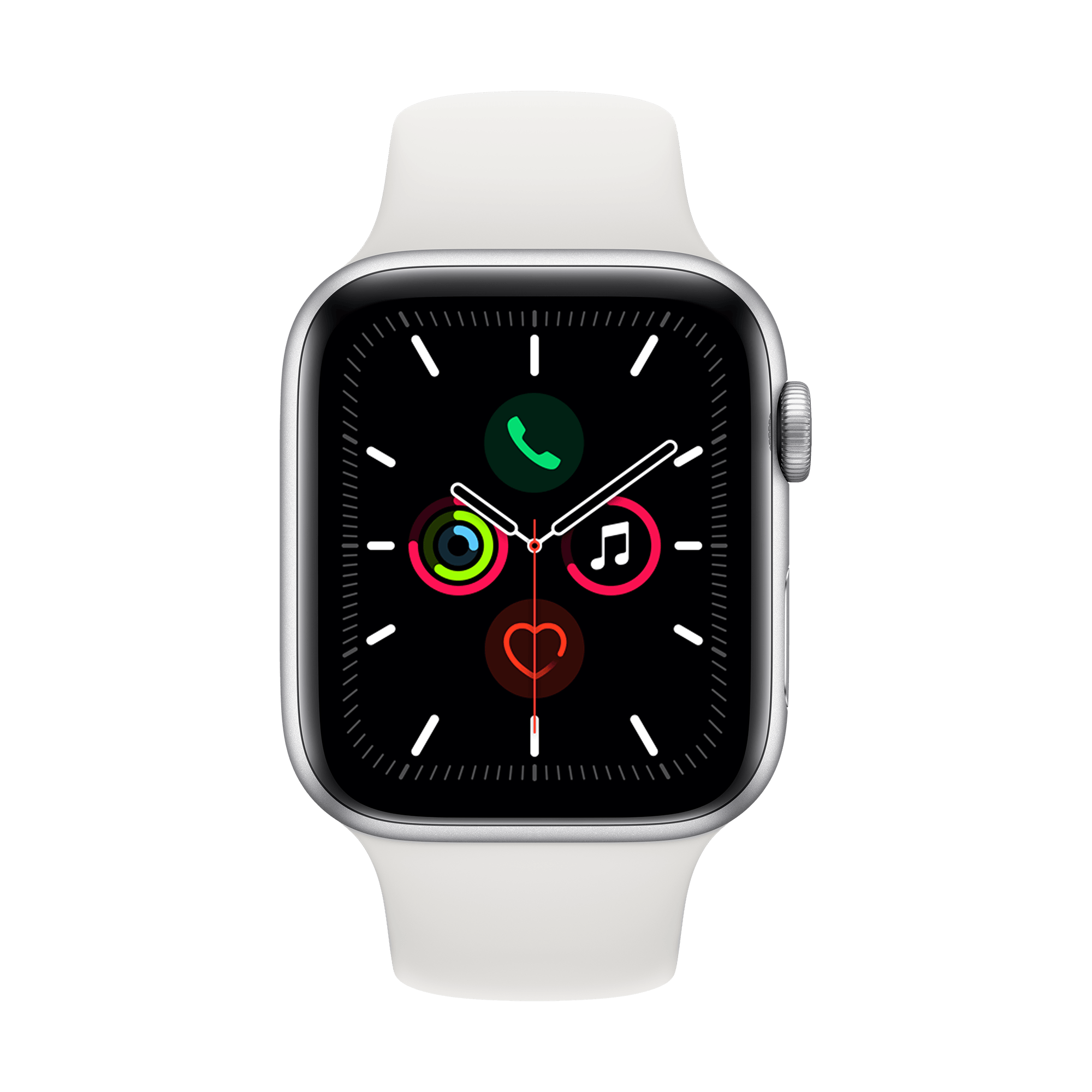 APPLE W S5 44 SIL AL Case- White bnd Apple