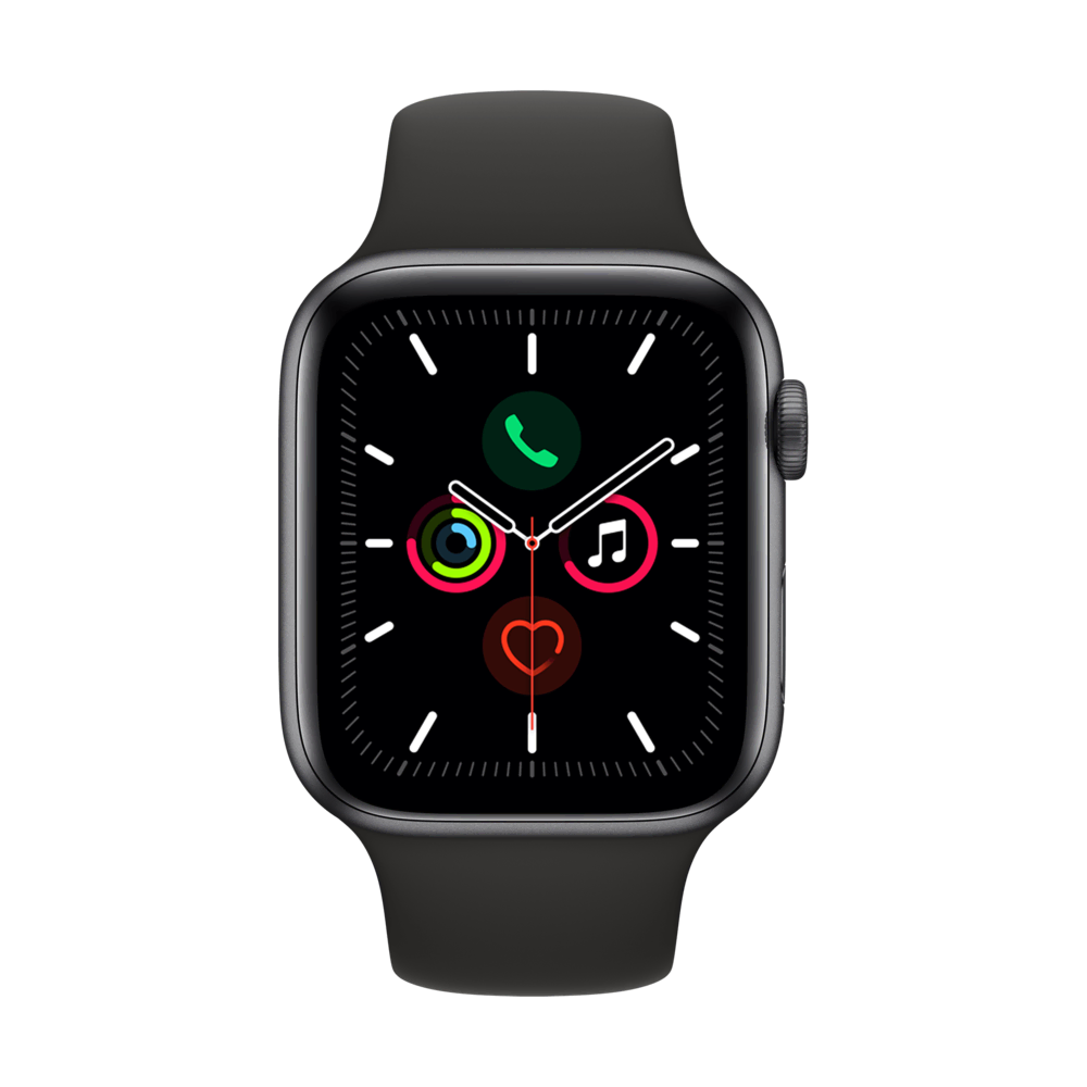 APPLE W S5 44 SG AL Case- Black bnd Apple