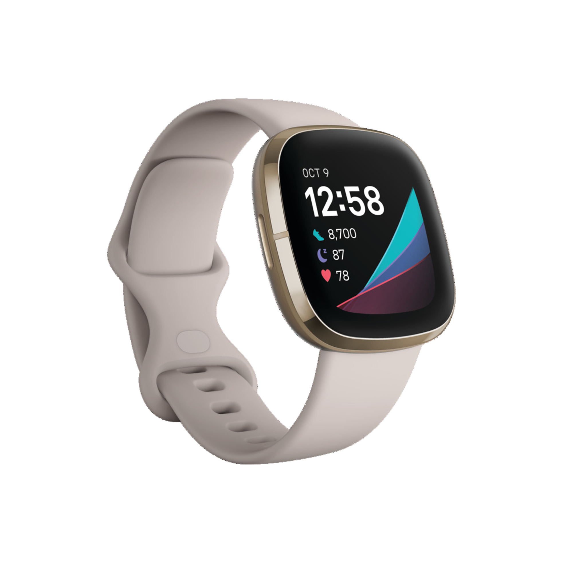 FITBIT Sense - Ay Beyazı/Altın Akıllı Saat