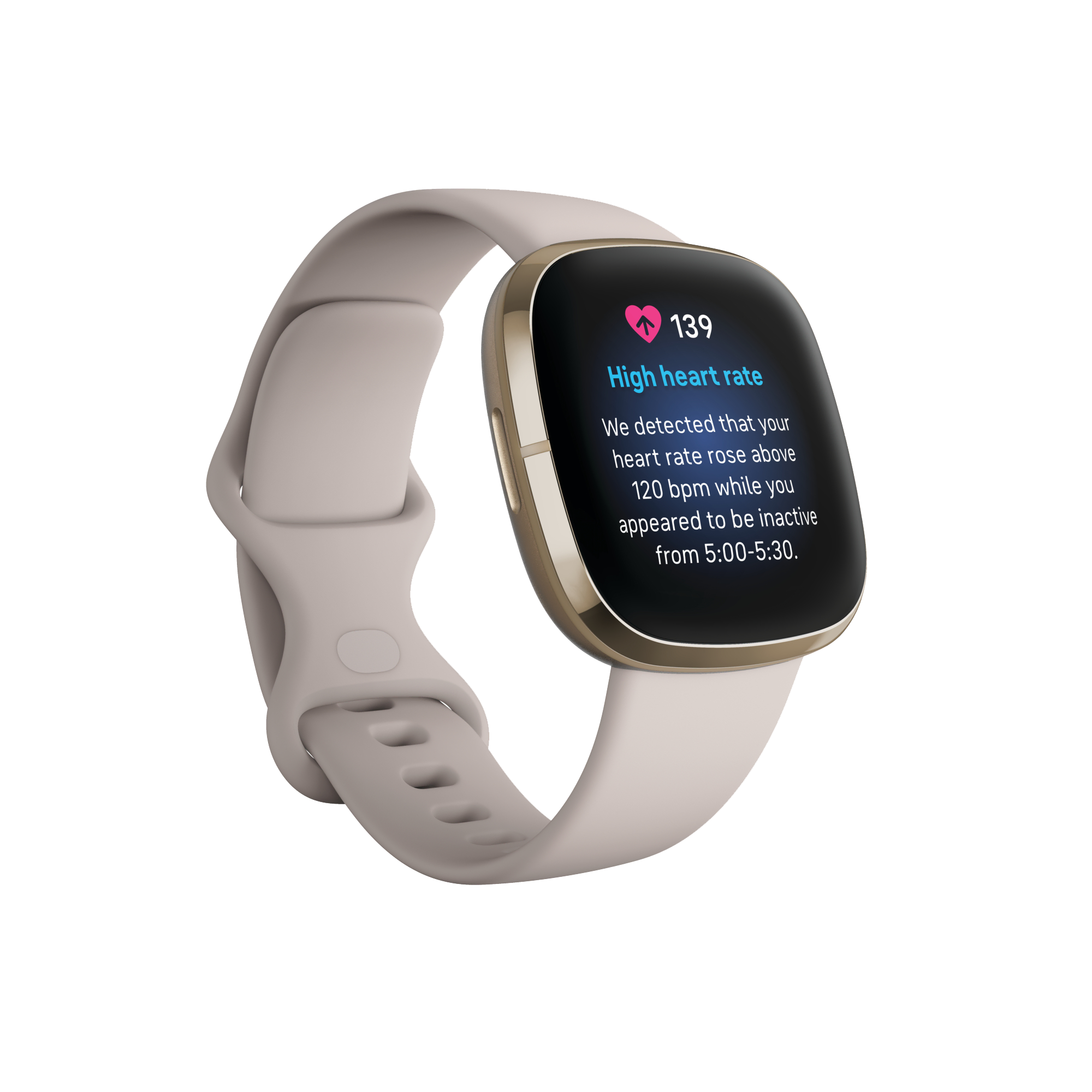 FITBIT Sense - Ay Beyazı/Altın Akıllı Saat