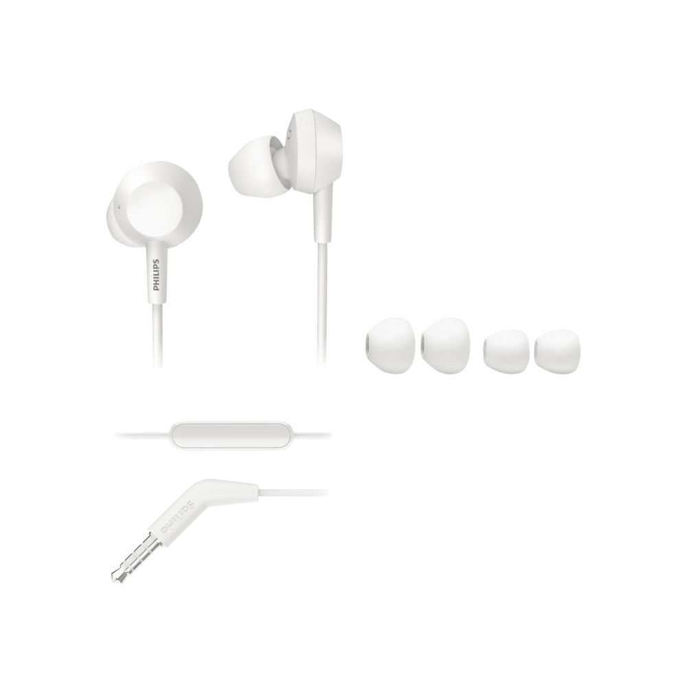 TAE4105WT/00 Mikrofonlu k.içi kulaklık Kulaklık