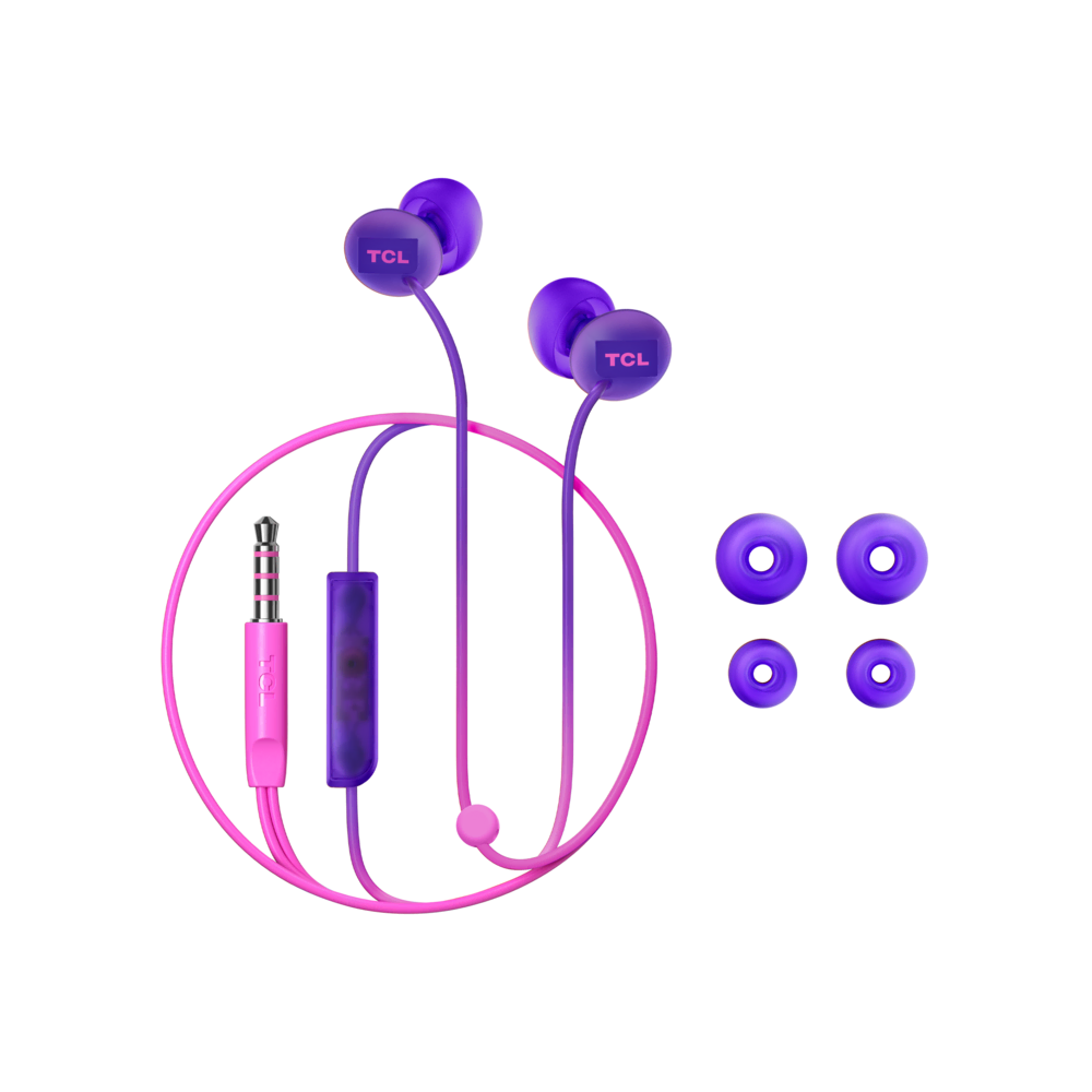 TCL SOCL300 KULAK İÇİ K., KABLOLU, MOR Kulaklık