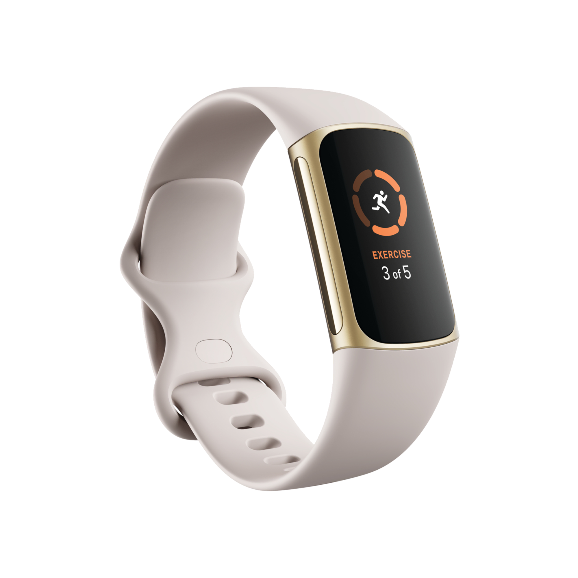 FITBIT Charge 5 Ay Beyazı/Altın Akıllı Bileklik