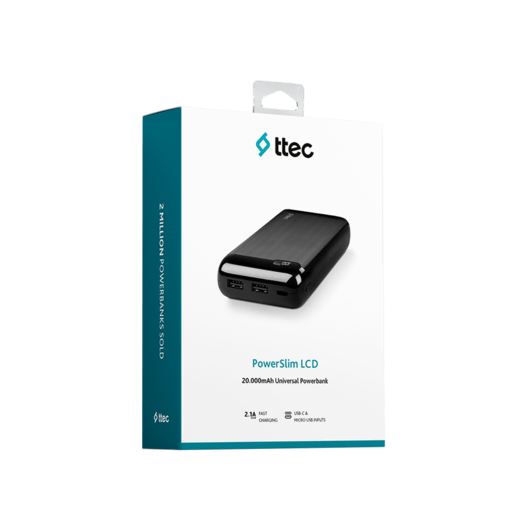 Ttec 2BB184S PowerSlim 20.000 Powerbank Cep Telefonu Aksesuarları