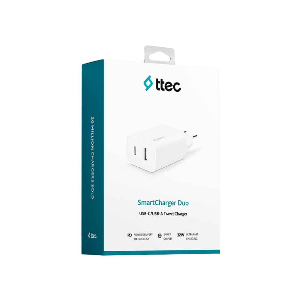 Ttec 2SCS24B SmartCharger Duo PD 32W USB Şarj Cihazları