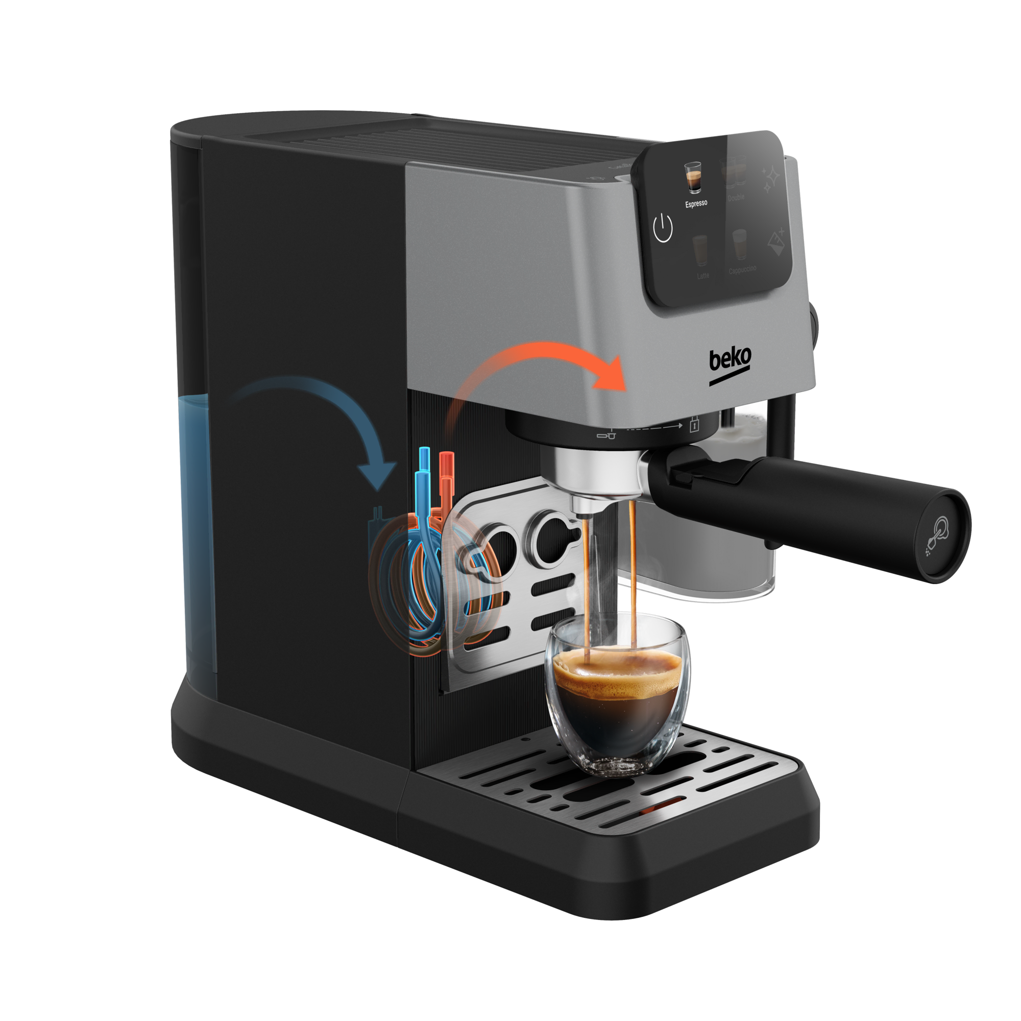 CEP 6464 X  CaffeExperto® Kapsüllü Yarı Otomatik Espresso Makinesi