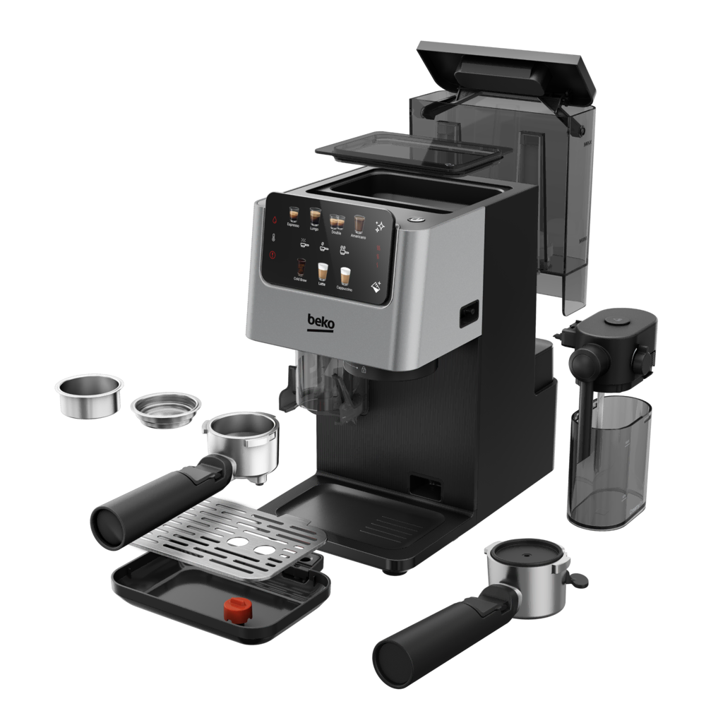 CED 7524 X CaffeExperto Öğütücülü Yarı Otomatik Espresso Makinesi