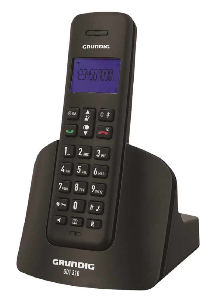 GRUNDIG GDT 310 Siyah Telsiz Telefon