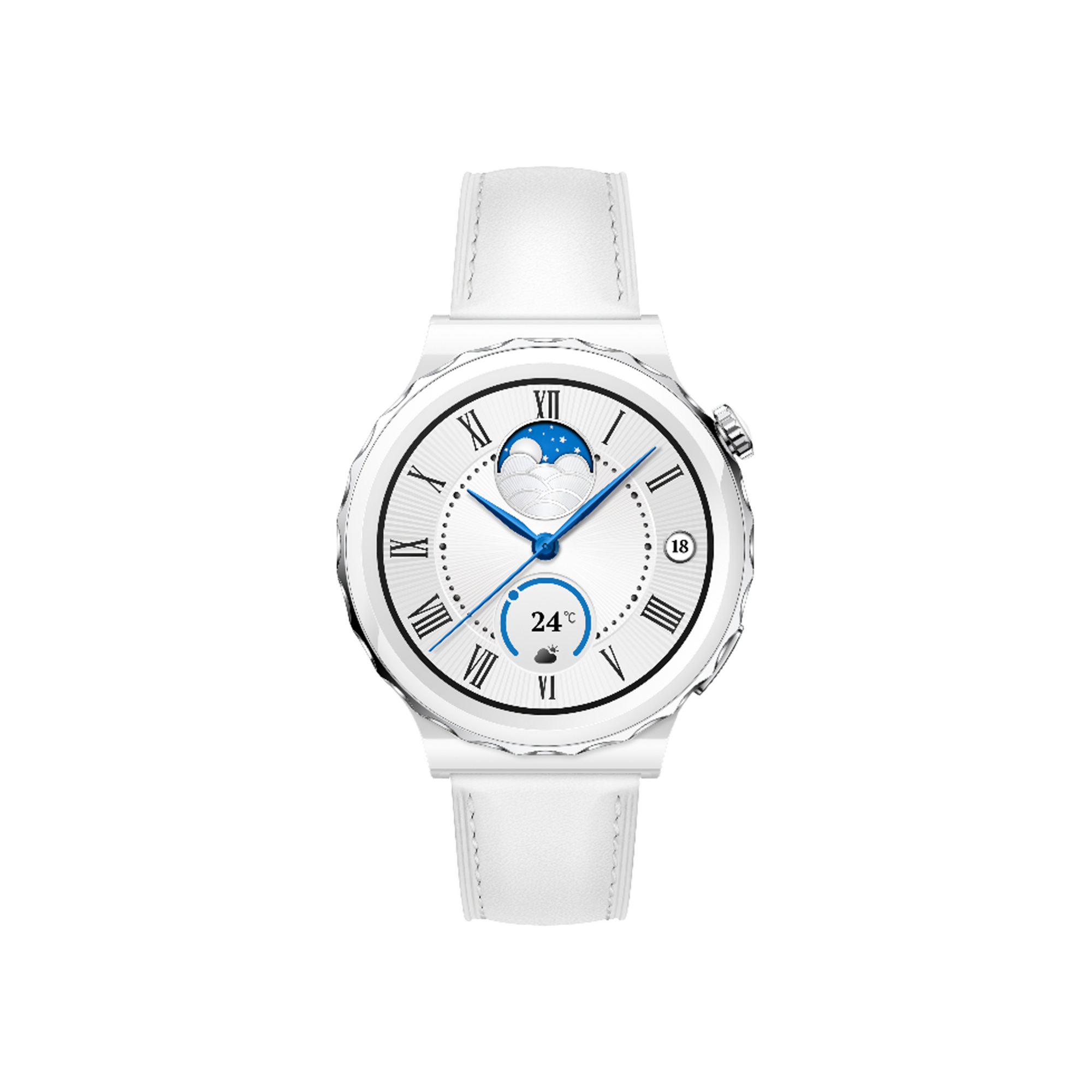 Huawei GT3 Pro 43mm Seramik Beyaz Deri Akıllı Saat