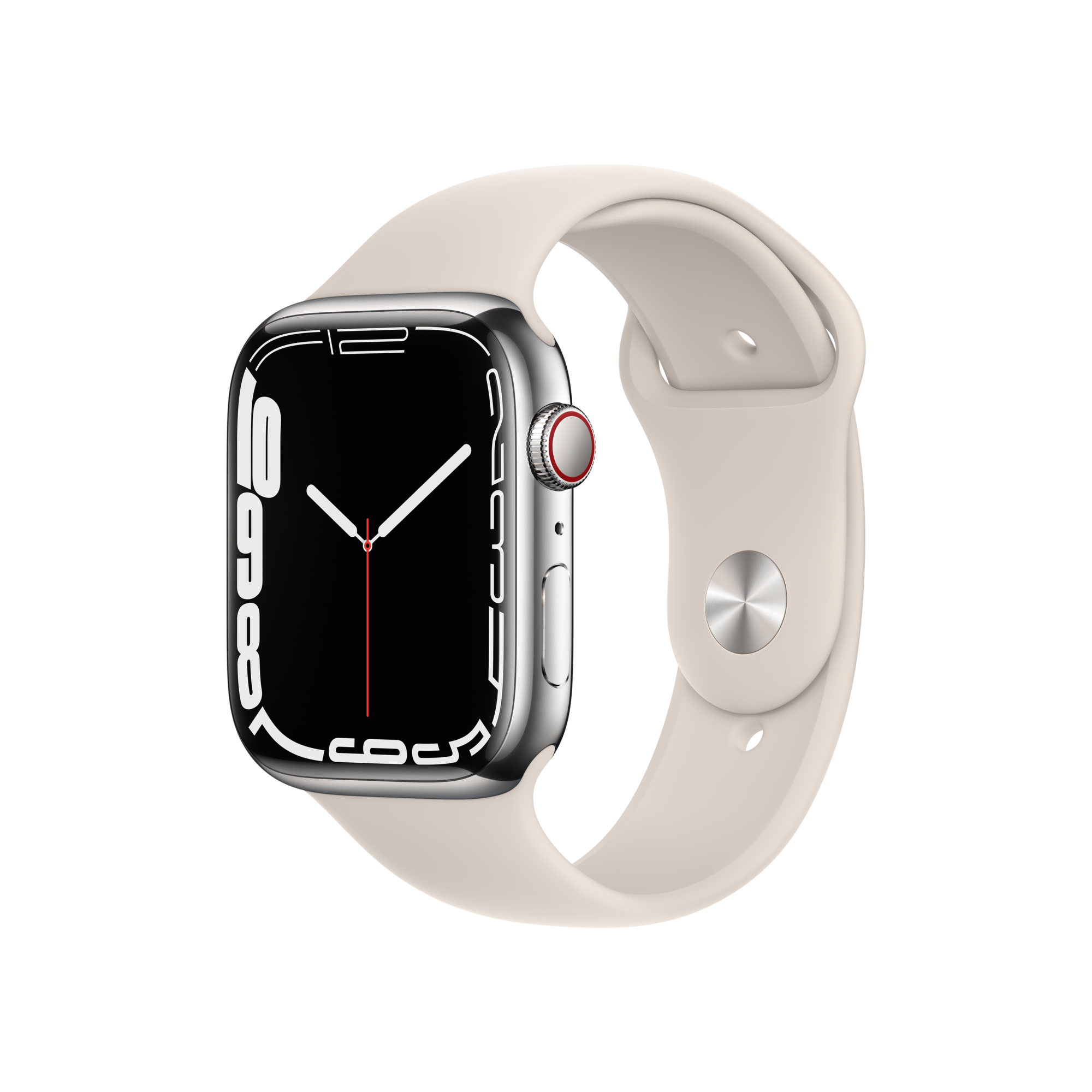Apple Watch S7 Cellular 45mm Gümüş-Beyaz Akıllı Saat