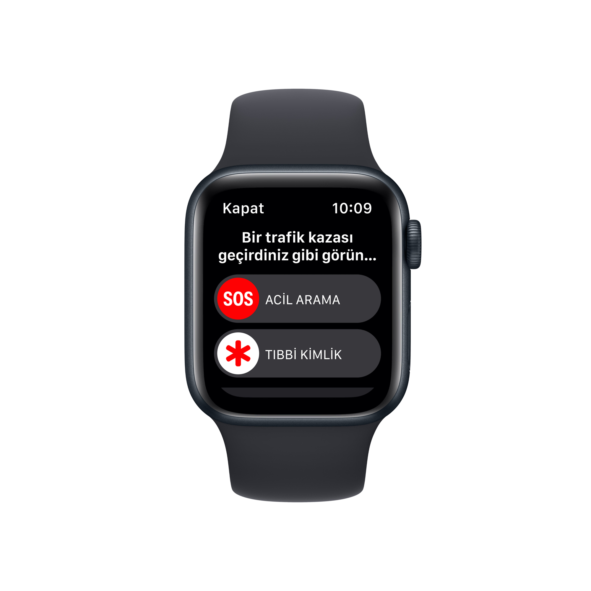 Apple Watch SE 2. Nesil, 40mm Gece Yarısı Akıllı Saat