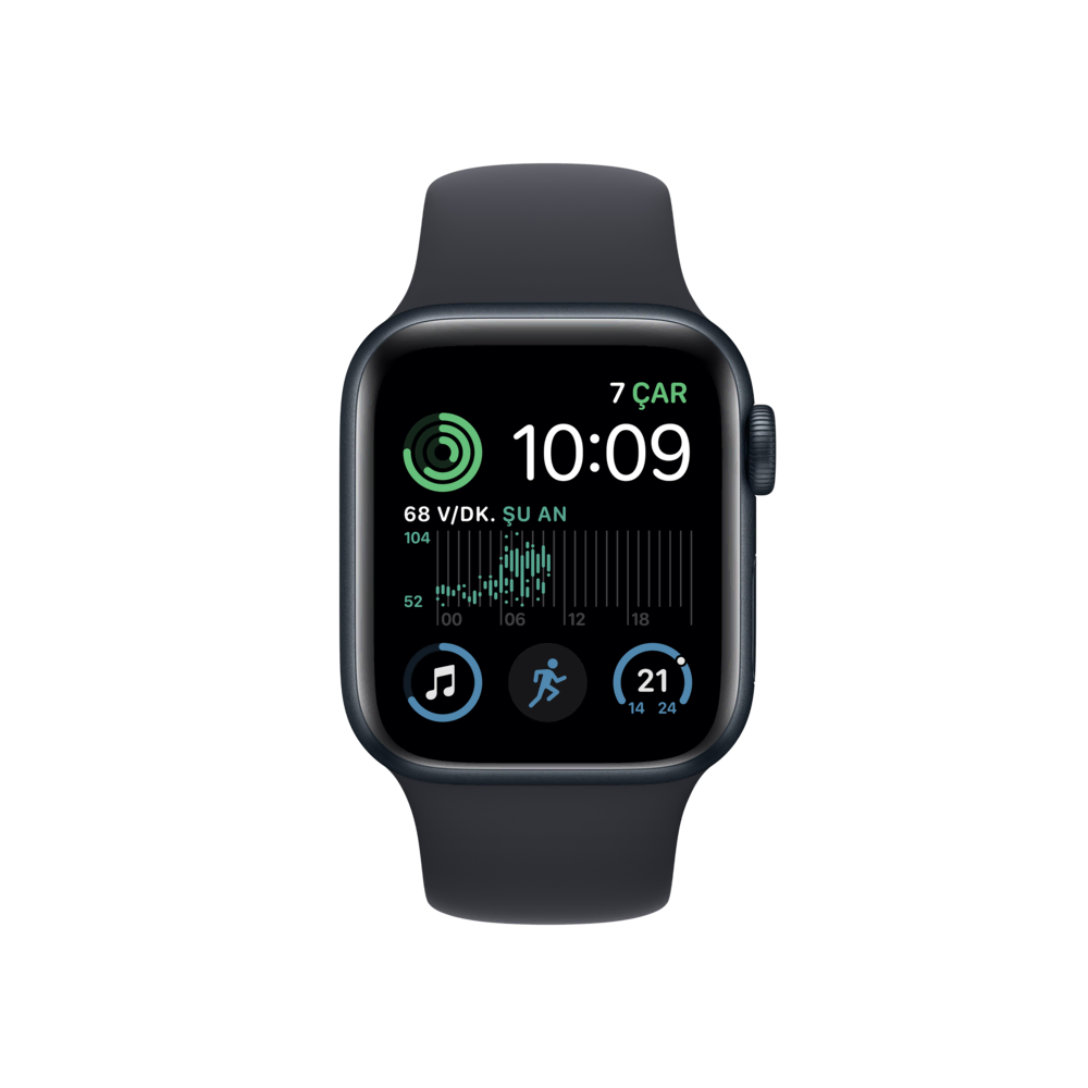 Apple Watch SE 2. Nesil, 40mm Gece Yarısı Akıllı Saat
