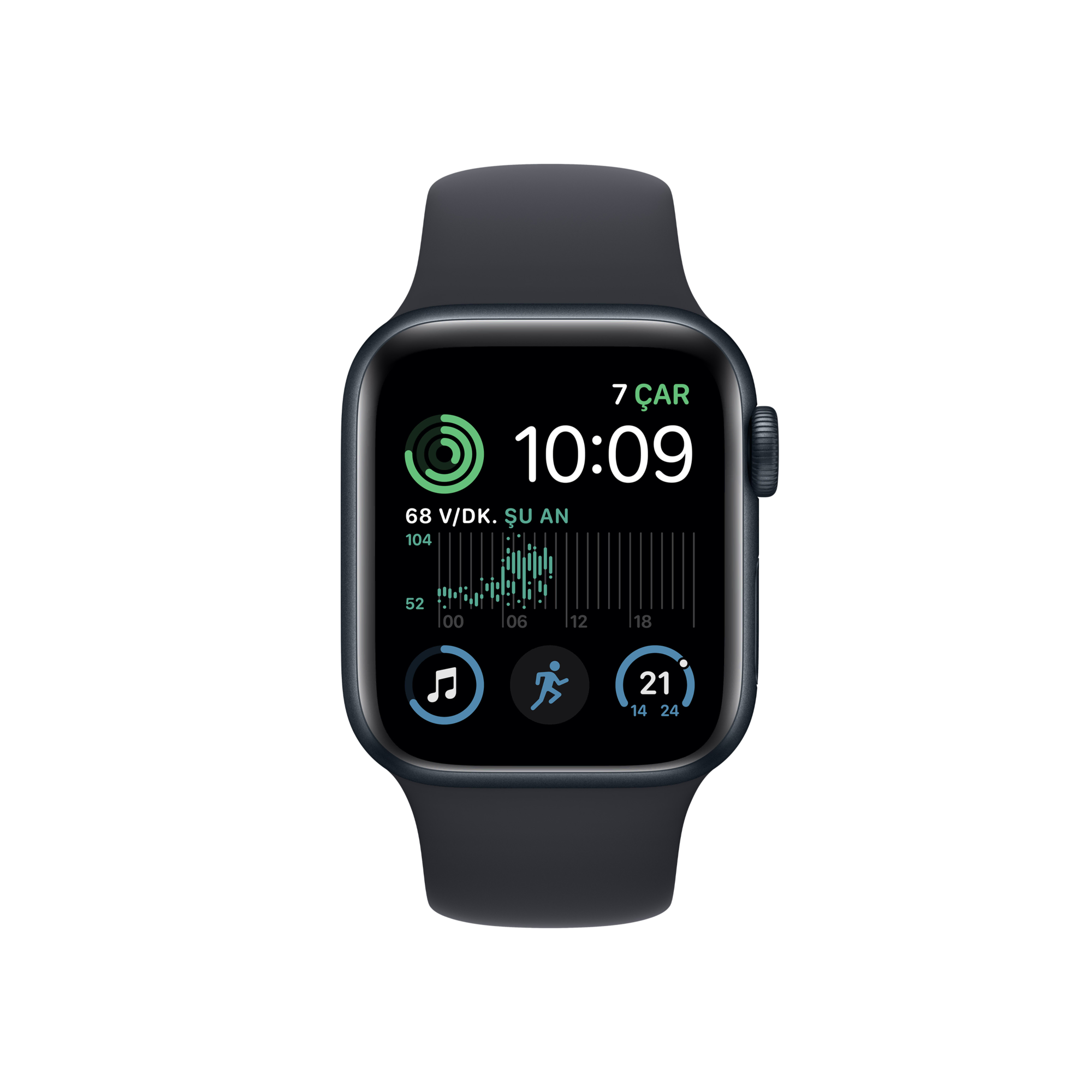 Apple Watch SE 2. Nesil, 40mm Gece Yarısı Akıllı Saat
