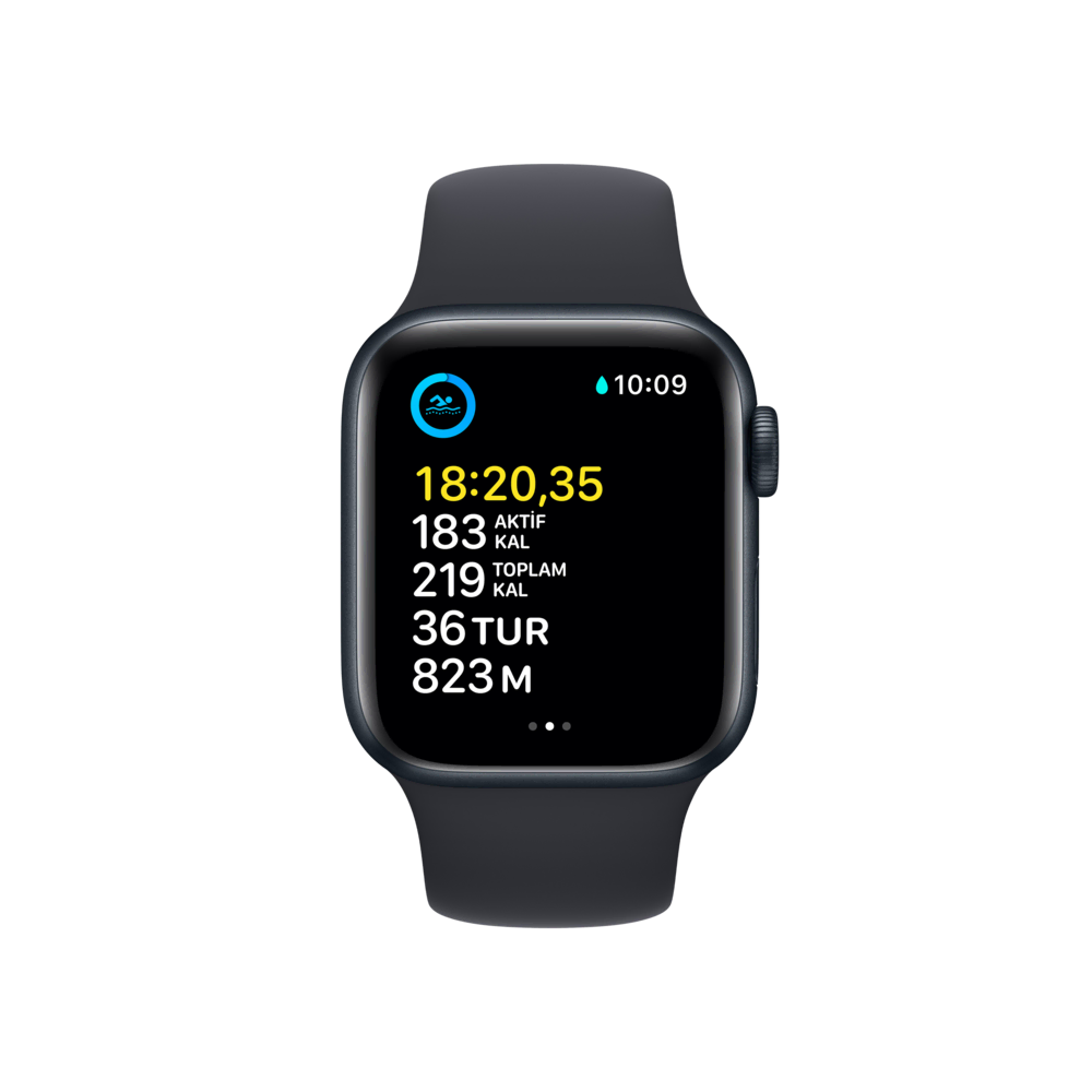 Apple Watch SE 2. Nesil, 40mm Gece Yarısı Akıllı Saat