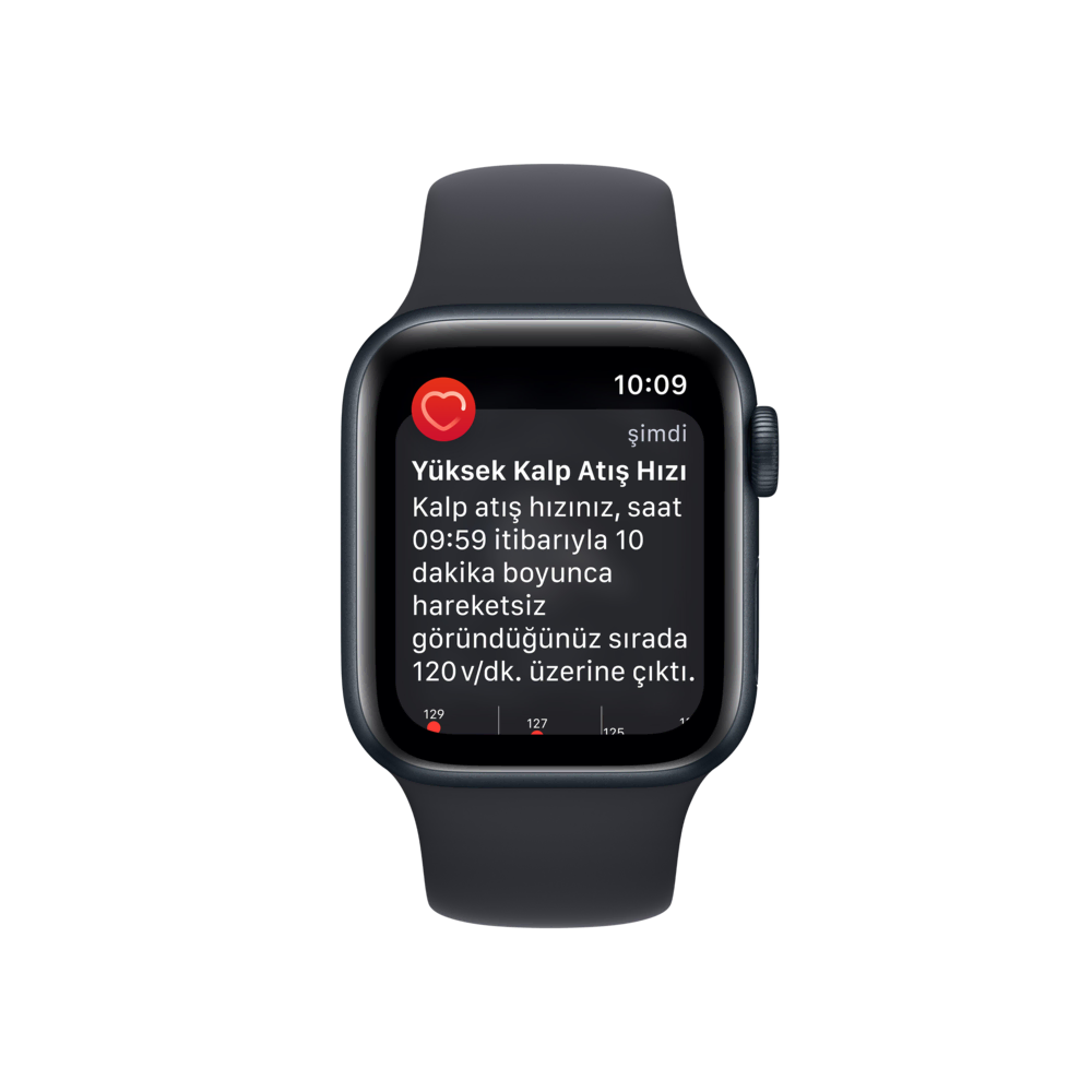 Apple Watch SE 2. Nesil, 40mm Gece Yarısı Akıllı Saat