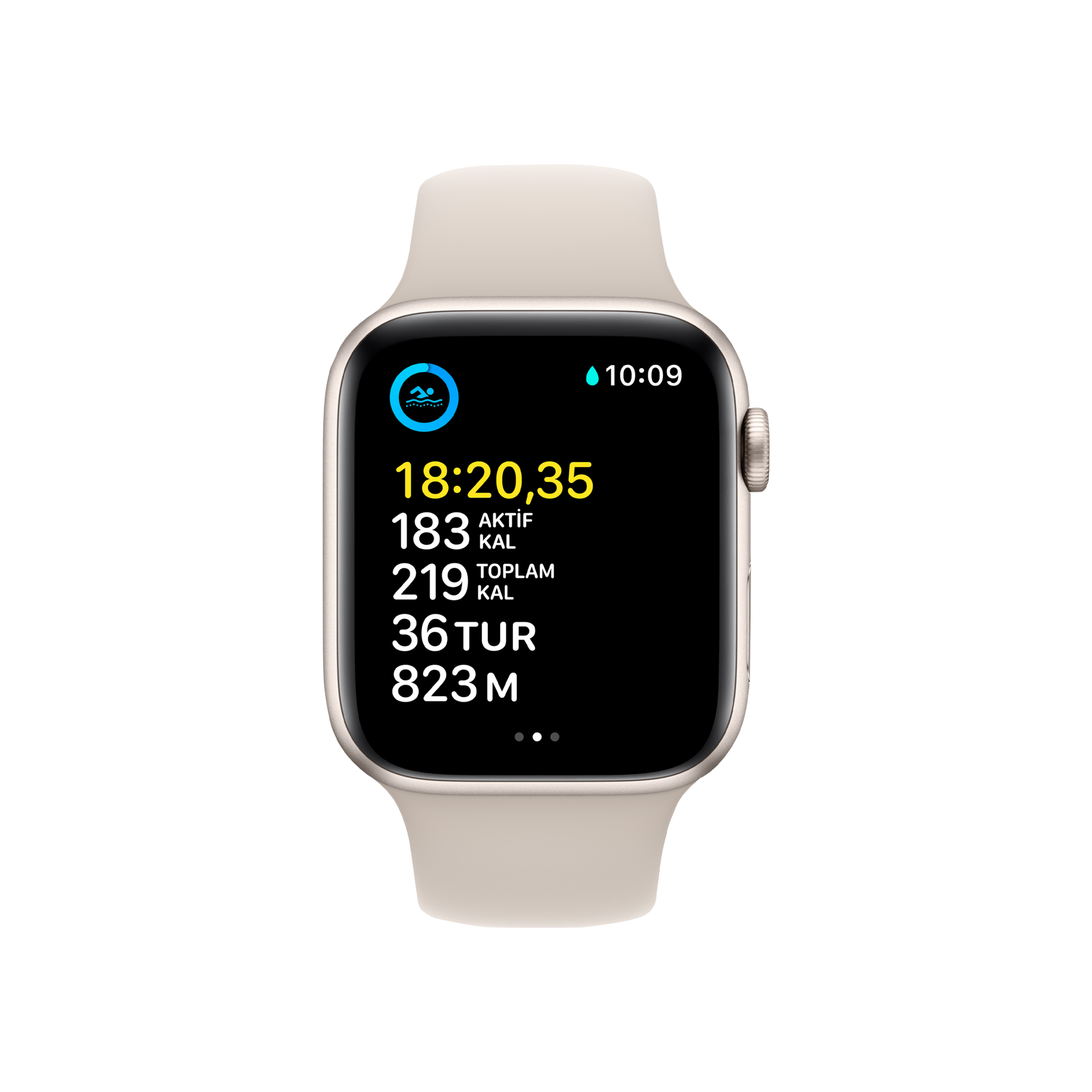 Apple Watch SE 2. Nesil, 44mm Yıldız Işığı Akıllı Saat