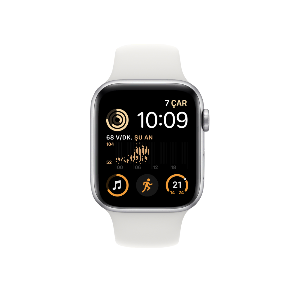Apple Watch SE 2. Nesil, 44mm Gümüş Akıllı Saat