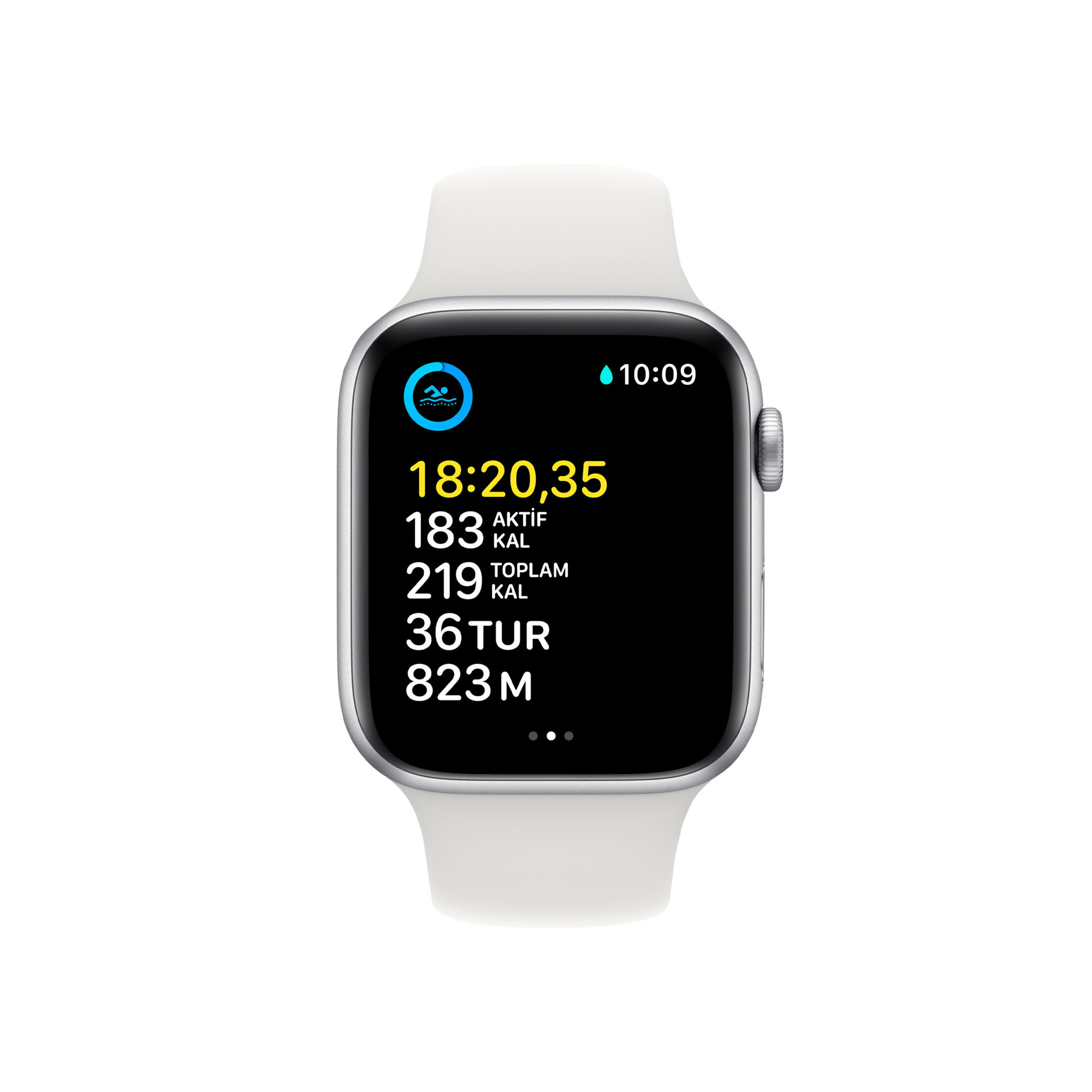 Apple Watch SE 2. Nesil, 44mm Gümüş Akıllı Saat